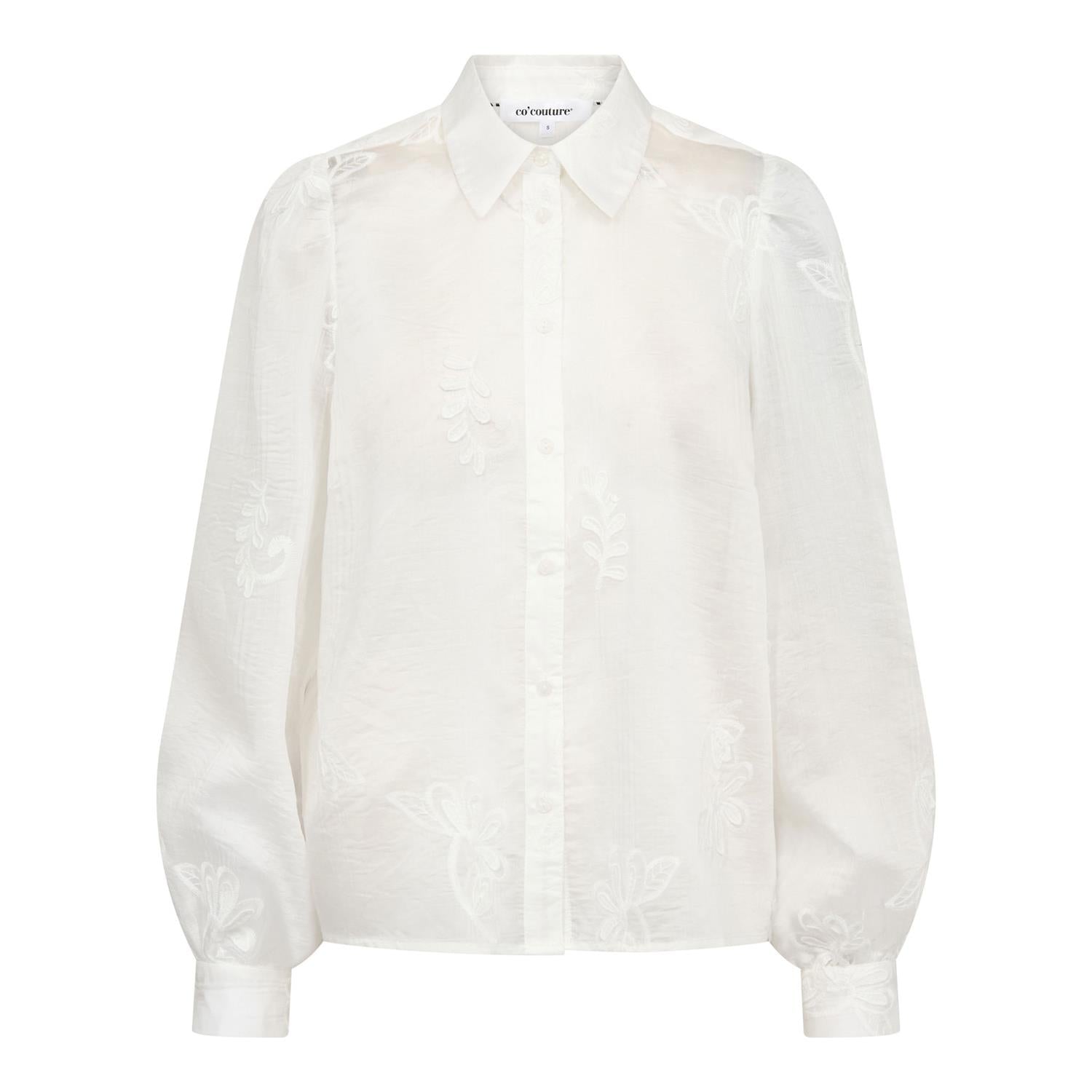 Co'couture Novin CC Besticktes Hemd – Off-White