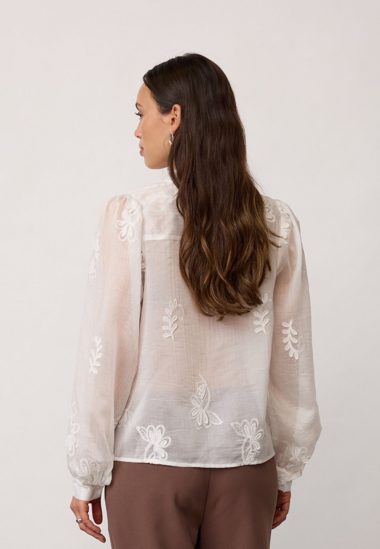 Co'couture Novin CC Besticktes Hemd – Off-White