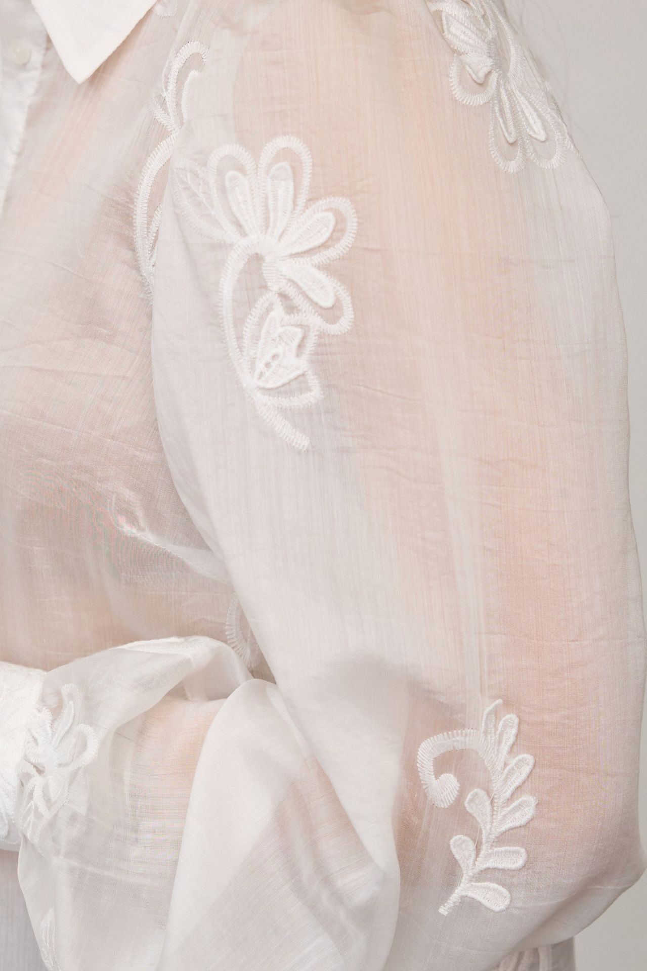 Co'couture Novin CC Besticktes Hemd – Off-White