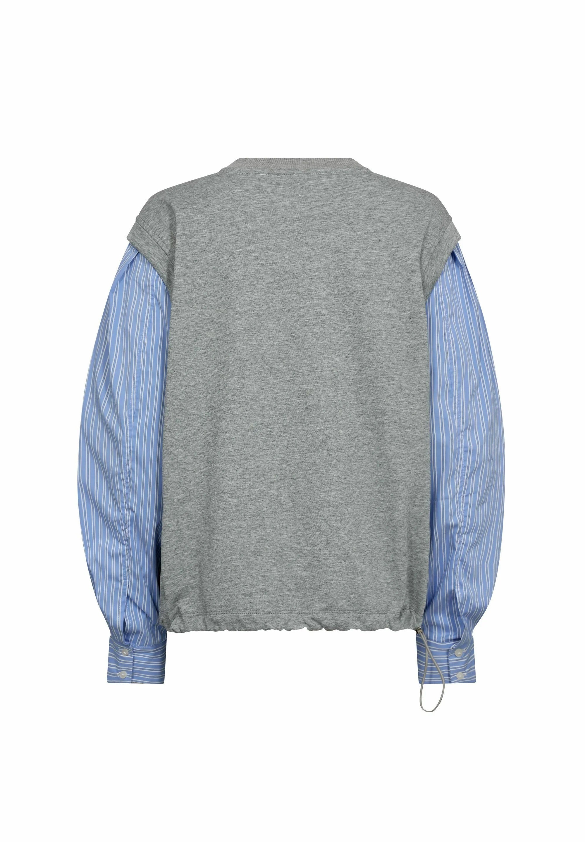 Co'couture Sabina Mix Shirt Sweat – Hellgrau