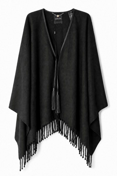 Marciano by Guess Wollmix-Fransencape – Schwarz