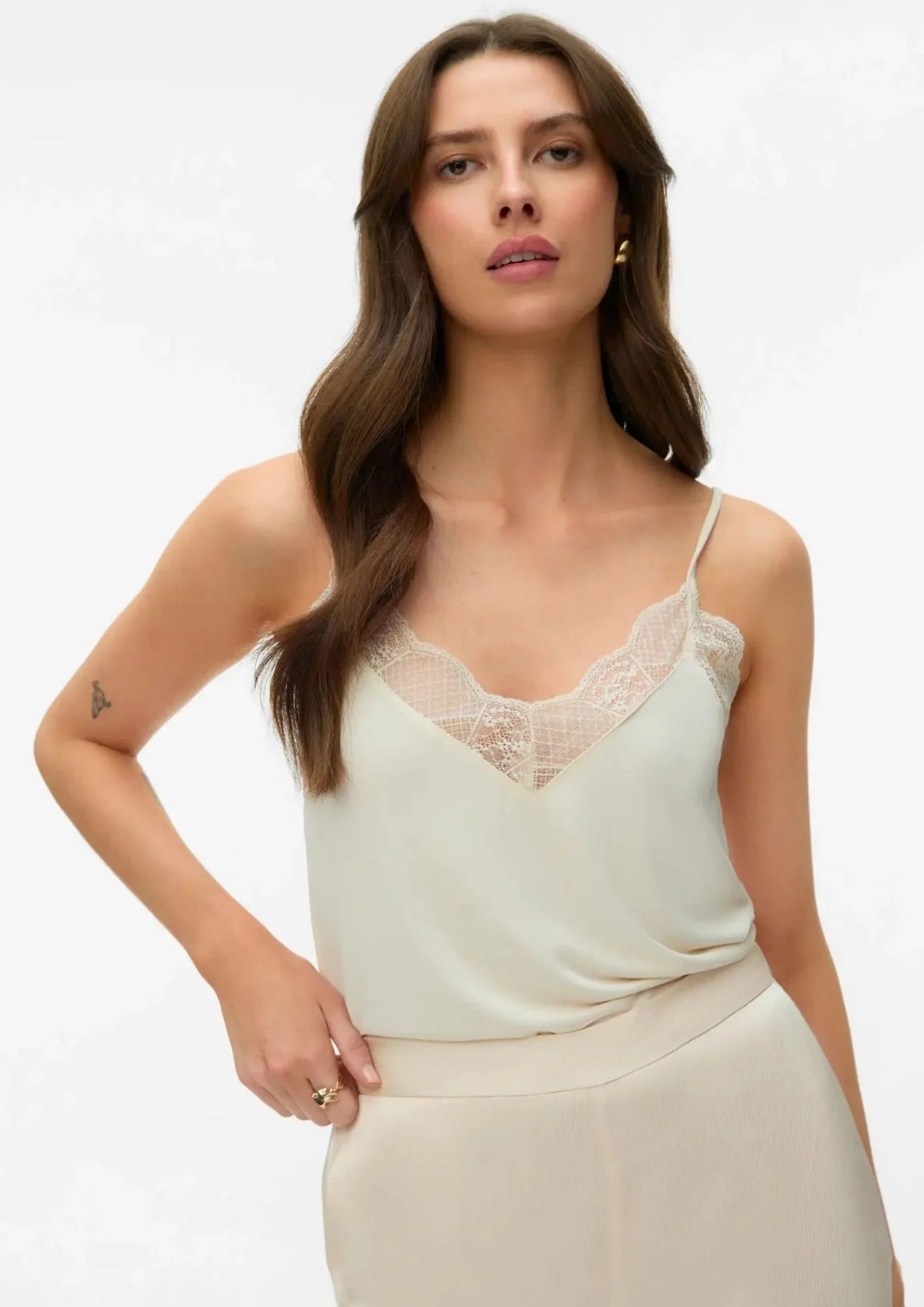 Vero Moda VMKAREN Spitzen-Cami-Top