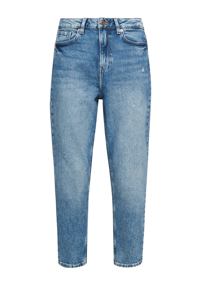 QS by s.Oliver Mom-Jeans in Knöchellänge – Blau
