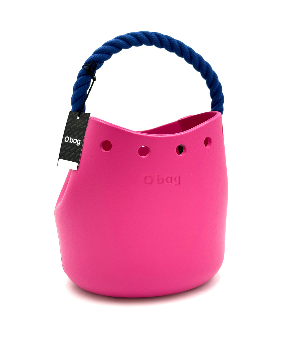 O bag Rosa Bucket Bag – Blauer Seilhenkel