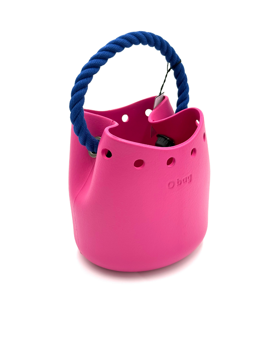 O bag Rosa Bucket Bag – Blauer Seilhenkel