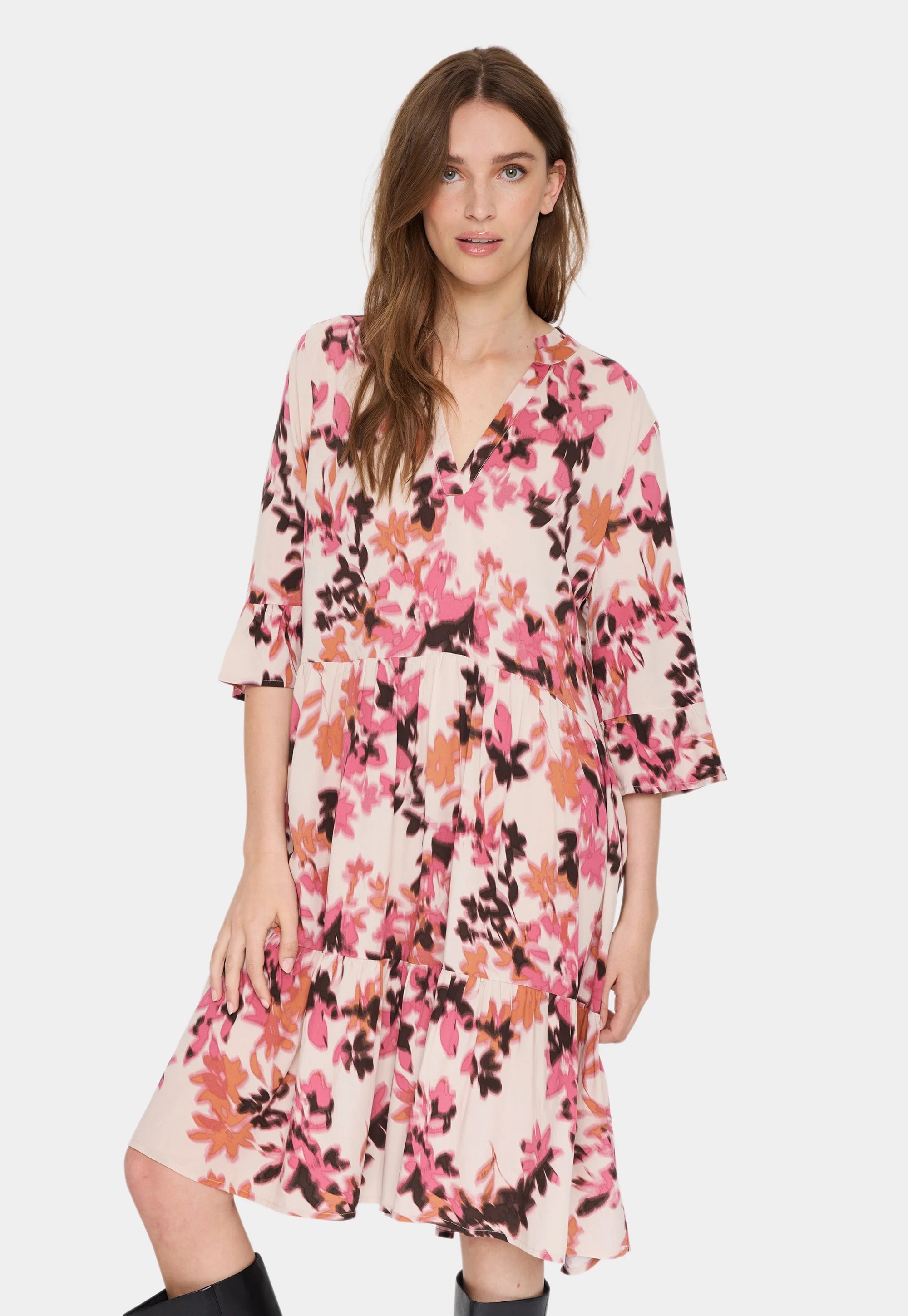 Stufenkleid Saint Tropez - Grau Chateau Blooms