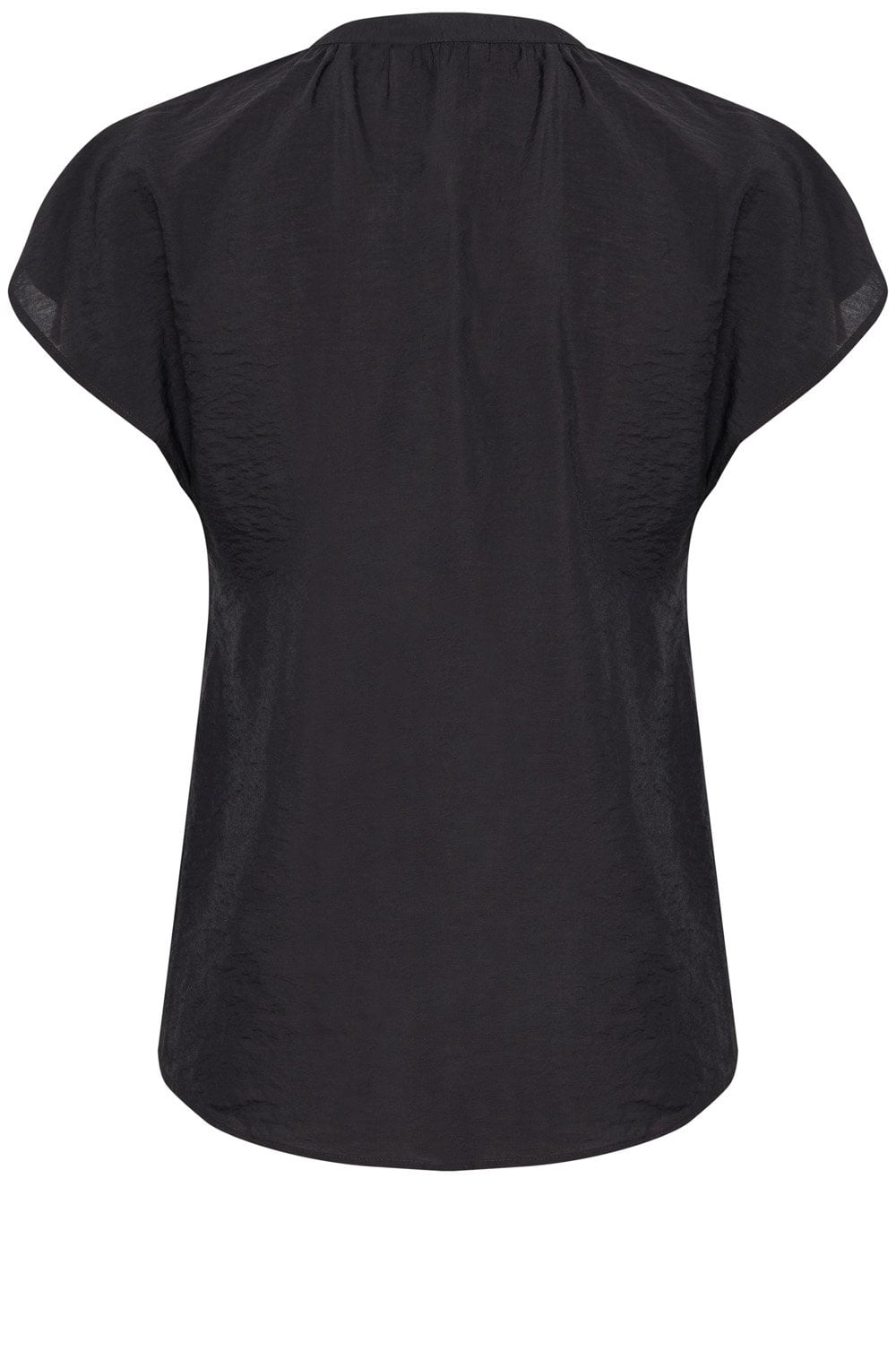 b.young Hailey Bluse mit Bindekragen - Schwarz