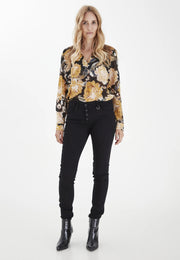 PULZ PZANNA Skinny Jeans Schwarz