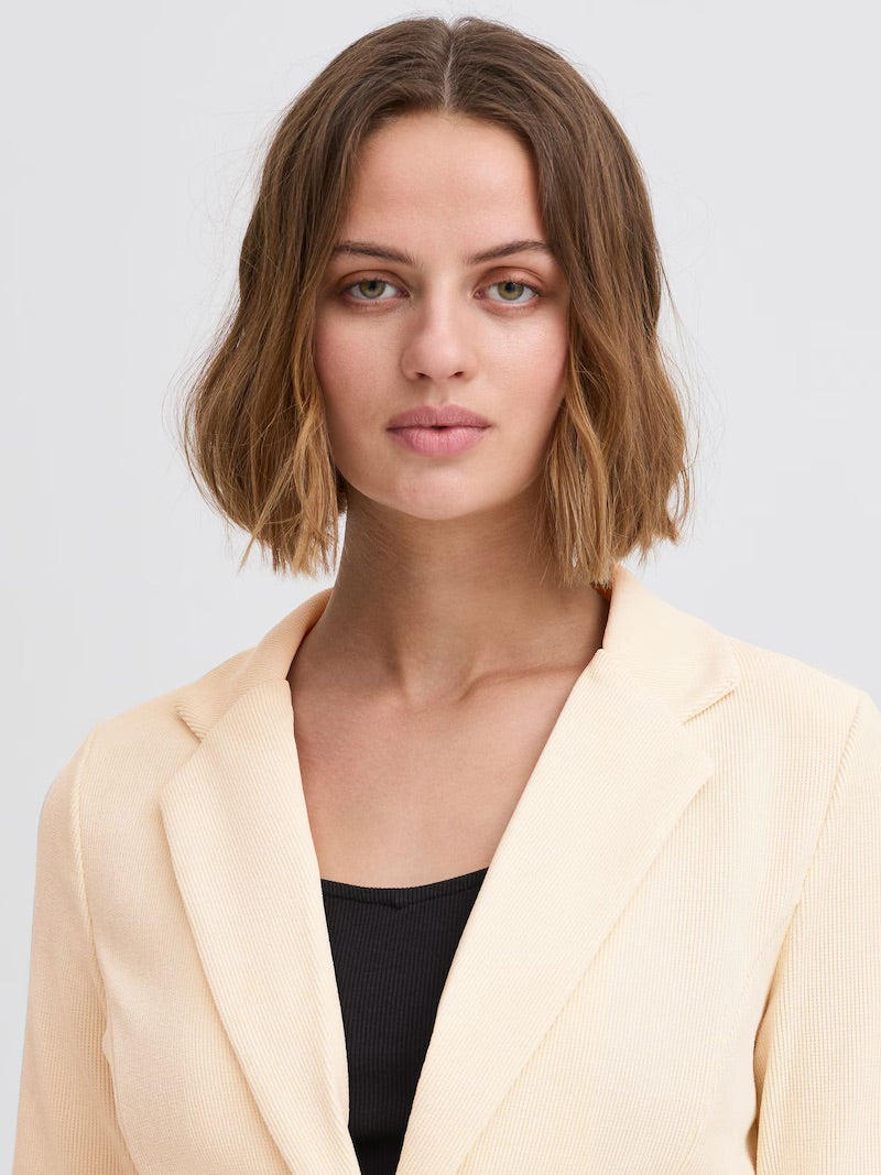ICHI Blazer 'KATE CORDUROY' in Elfenbein
