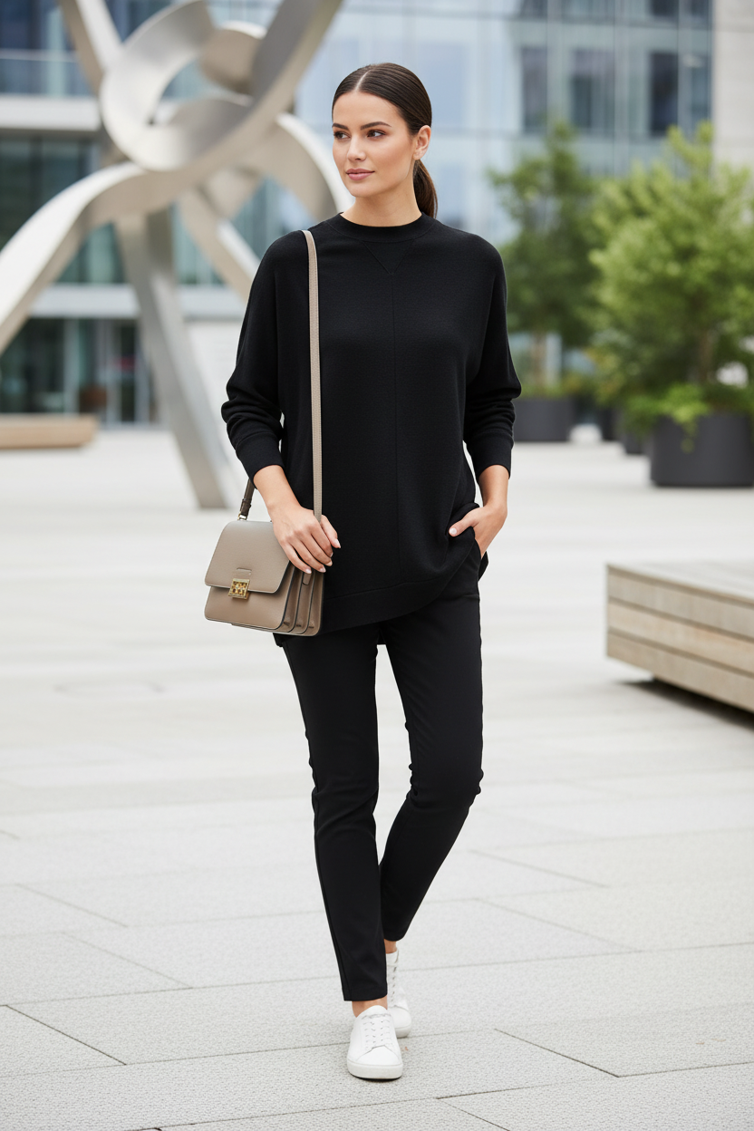 Black Sweater Full Body