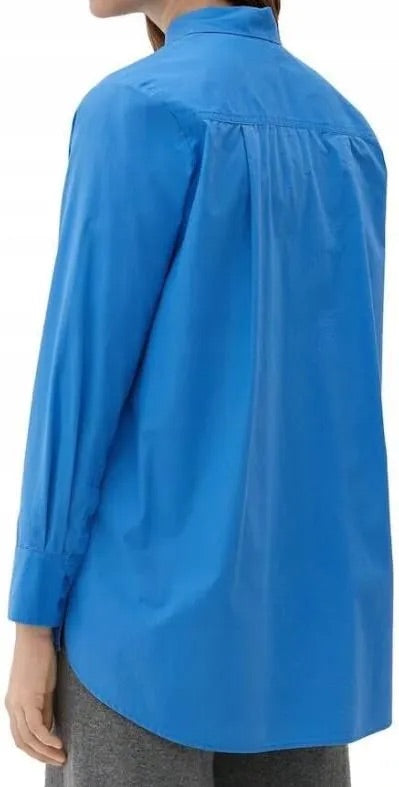 s.Oliver RED LABEL Baumwollhemd mit Brusttasche - Königsblau