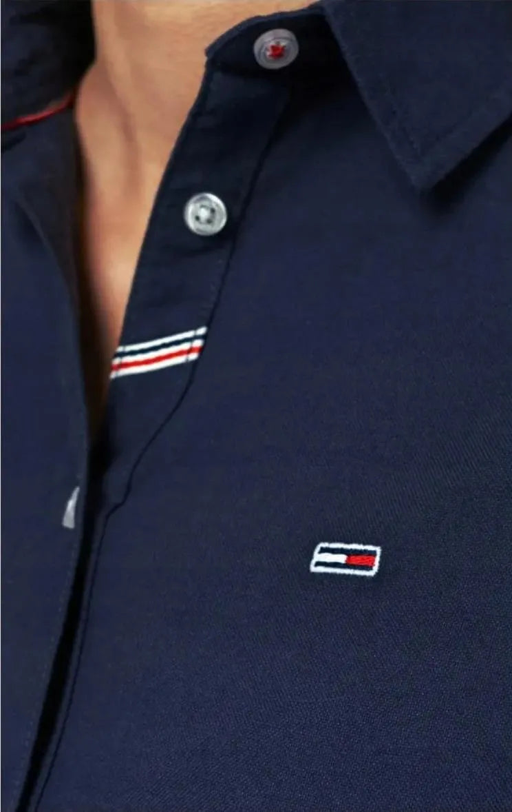 Tommy Jeans Damen-Oxfordhemd (DW0DW13152 424, Marineblau) 