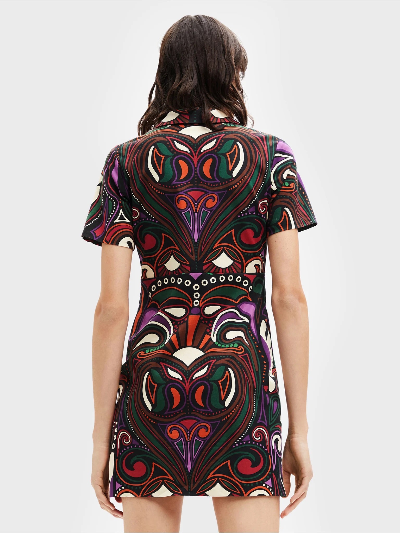 Desigual Celia Mini-Kleid mit Tribal-Print – Mehrfarbig