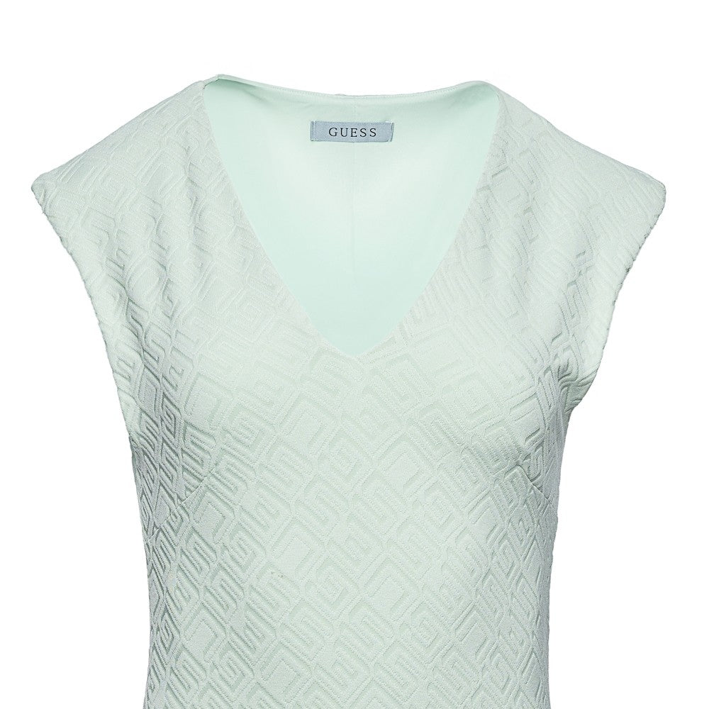 Guess mintgrünes strukturiertes Kleid