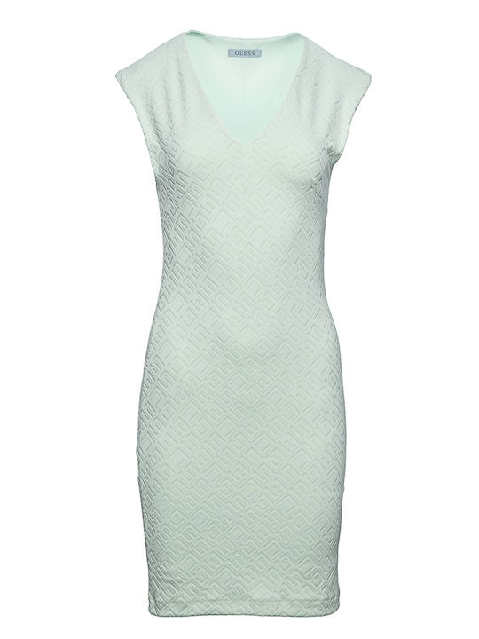 Guess mintgrünes strukturiertes Kleid