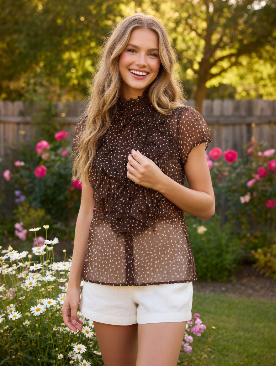 Saint Tropez LiljaSZ Crinkle SS Hemd