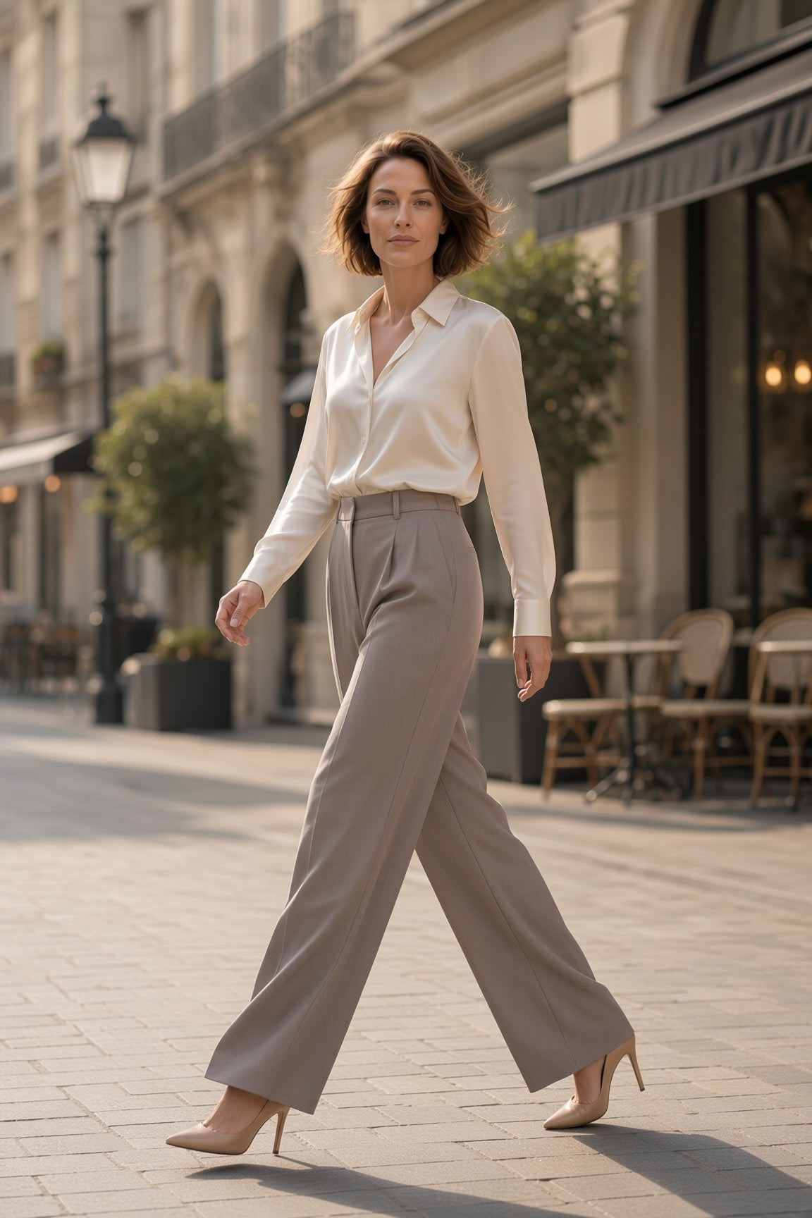 Co'couture Matty CC Wide Leg Hose – Mink