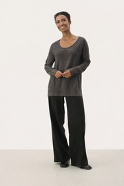 Part Two Noura-zertifizierter Wollpullover – Falcon Mela Oversized Sweater