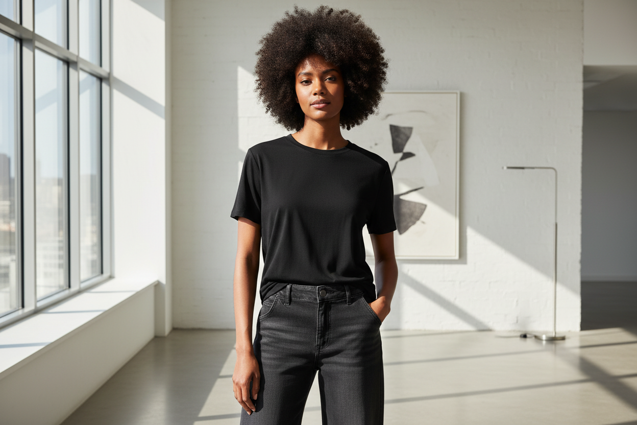 Saint Tropez AdeliaSZ T-shirt - editorial lifestyle shot