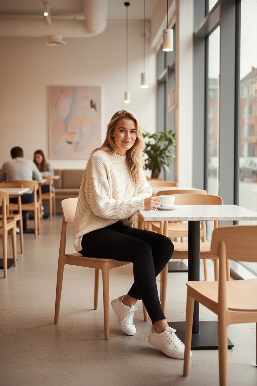 Saint Tropez TinnaSZ Jeans lifestyle - kávézó