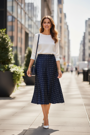 Saint Tropez MagalieSZ A-line Skirt - lifestyle photo outdoor setting