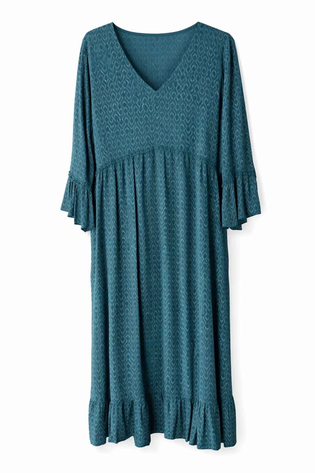 Sorbet SBODA strukturiertes Midikleid