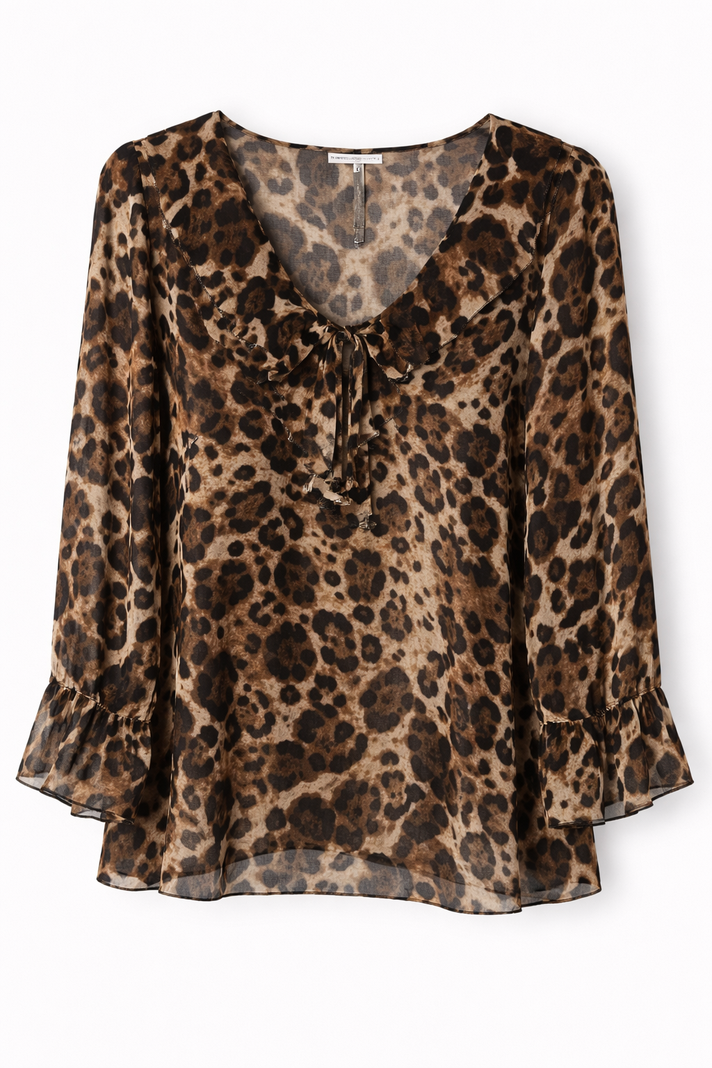 Sorbet SBELAH Bluse mit Leopardenmuster - Braun