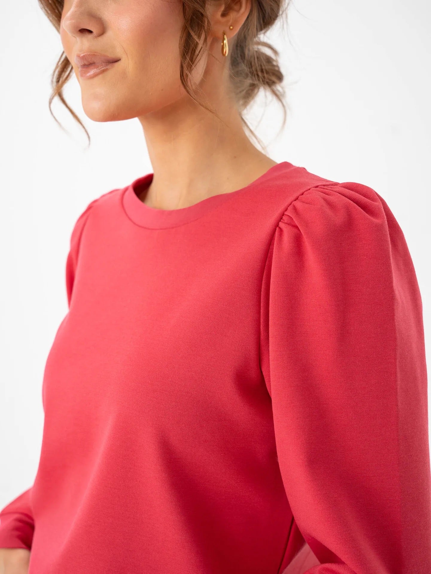 Exklusiver Kate-Pullover von Ichi – Korallenrosa