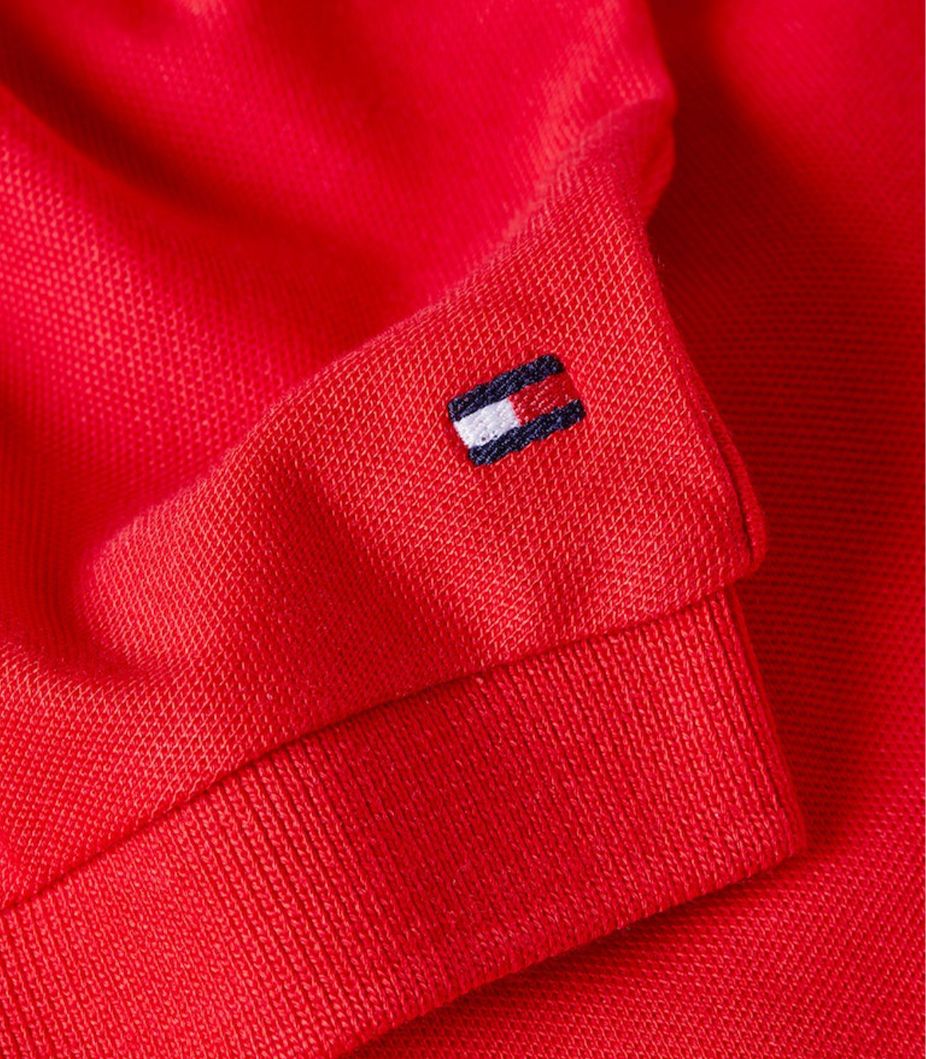 Tommy Hilfiger Relaxed Lyocell Polo-Kleid – Rot