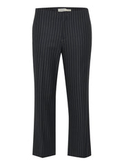 Part Two LemoniPW Hose – Schwarze Nadelstreifenhose