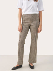 Part Two Pontas Karohose - Braune Vichy-Hose