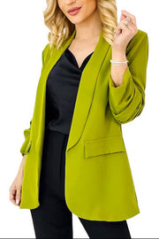 Sorbet Longline Blazer – Chartreusegrün