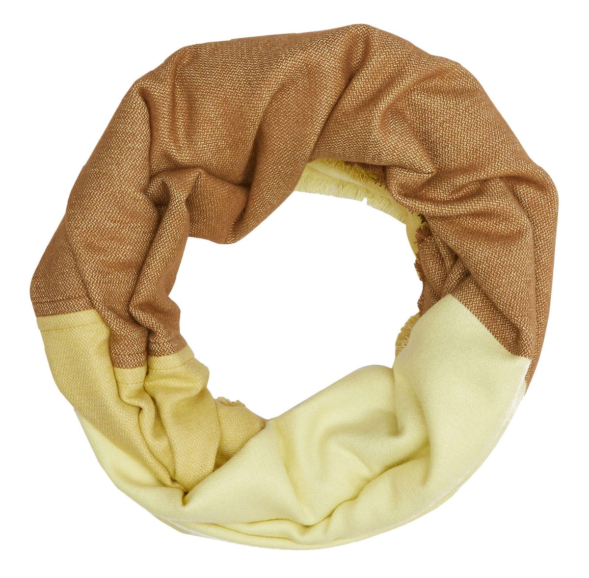 s.Oliver Loop-Schal mit Modal – Gelb und Braun