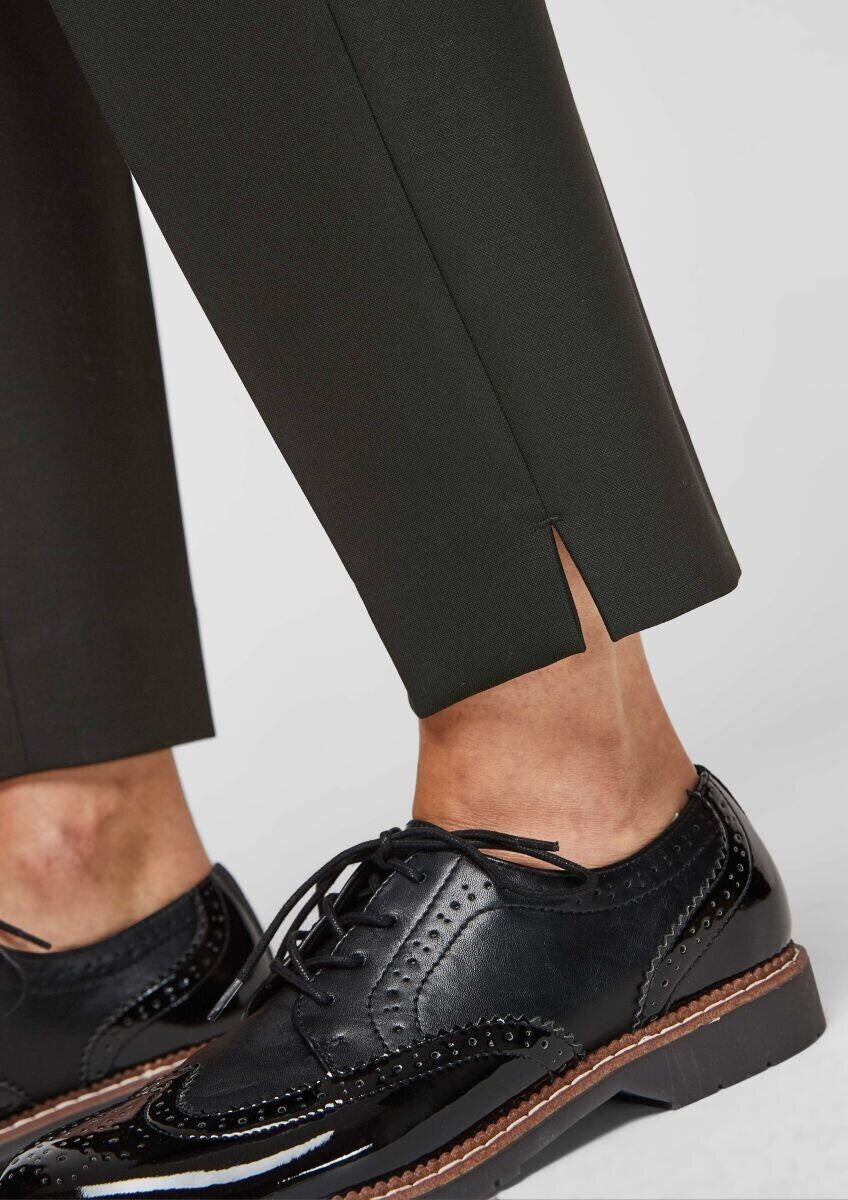 s.Oliver Damen-Hose, schwarz, tailliert, schmale Passform, knöchellang, Modell 2102854