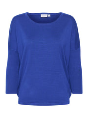 Saint Tropez MilaSZ Rundhalspullover – Surfblau