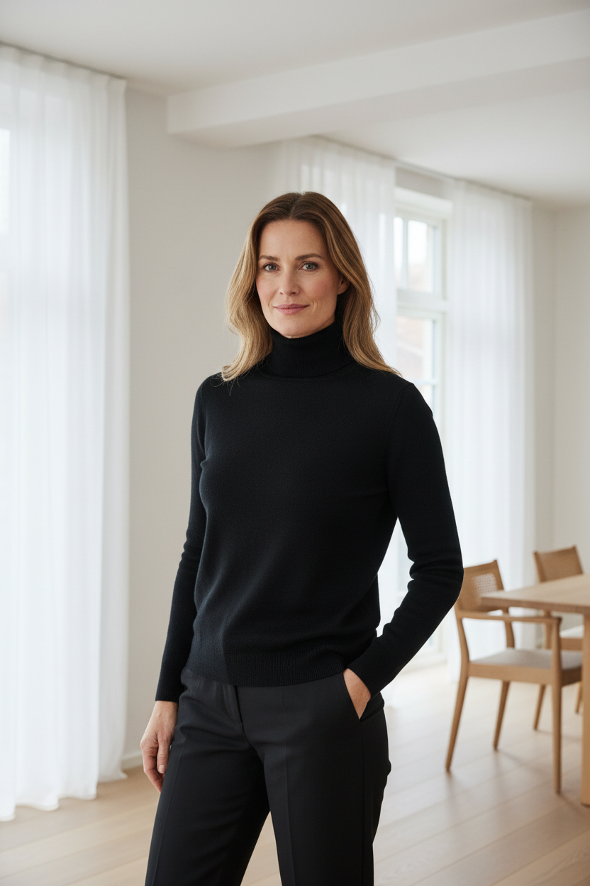 Saint Tropez MilaSZ Rollneck Pullover - Lifestyle 1