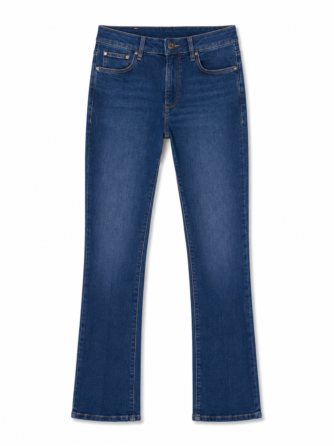 s.Oliver Mid Rise Slim Bootcut Blue Jeans – 5-Pocket Stretch-Denim | Damen
