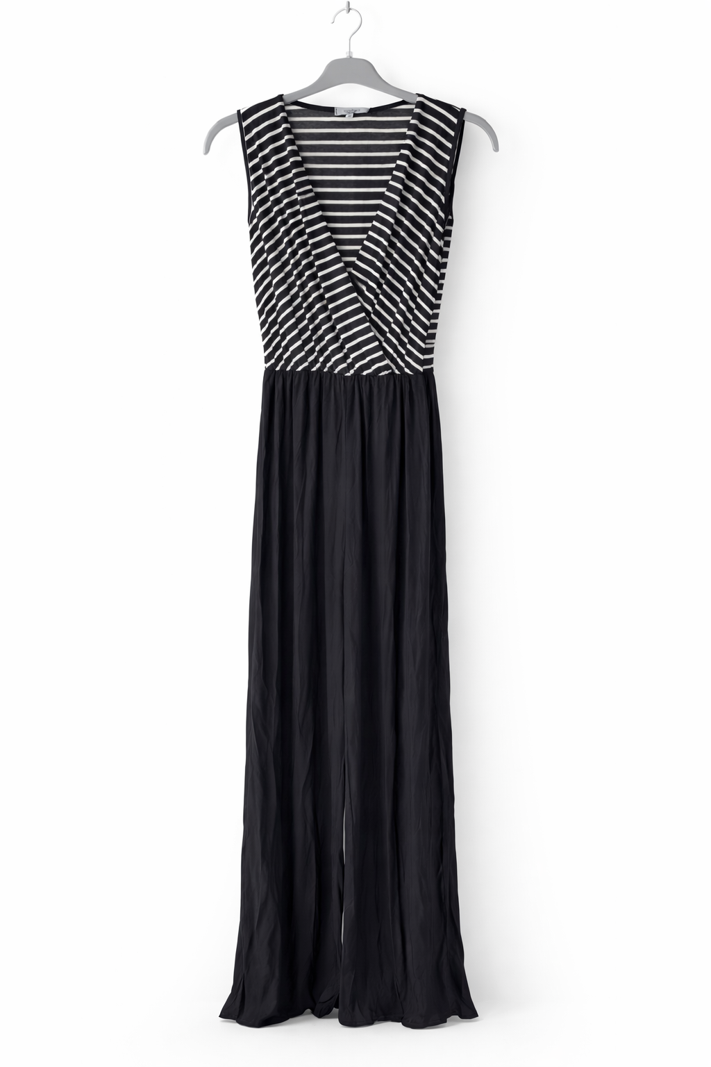 Sorbet SBAndrea Jumpsuit mit weitem Bein - Marineblau gestreift