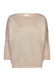 Saint Tropez MilaSZ R-Ausschnitt Pullover - Plaza Taupe Melange