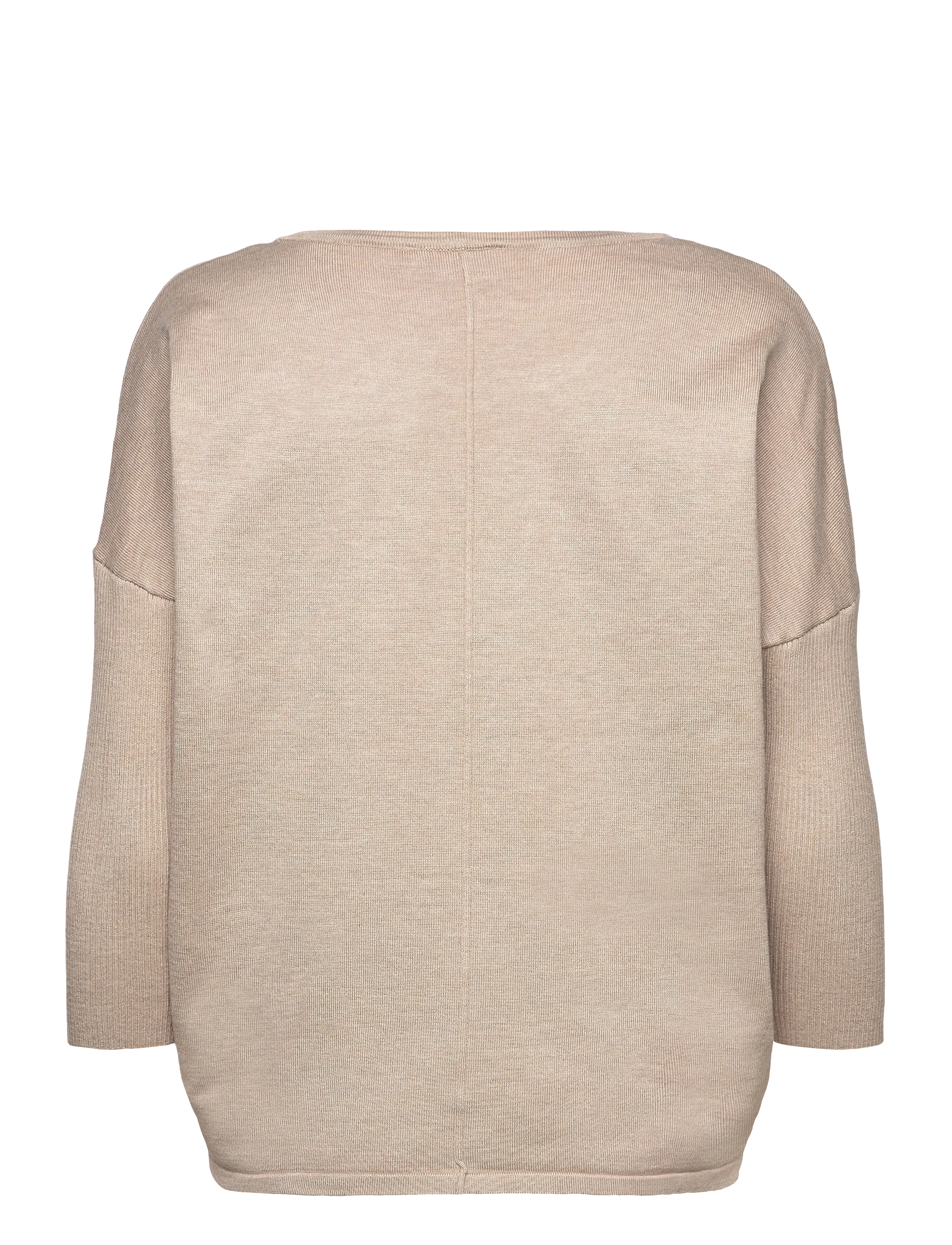 Saint Tropez MilaSZ R-Ausschnitt Pullover - Plaza Taupe Melange